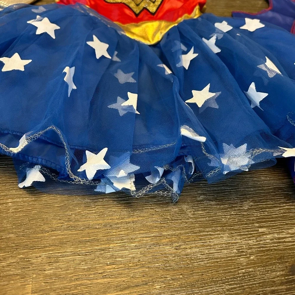 Justice League Wonder Woman Girls Halloween Costume Dress Up Cosplay XS youth